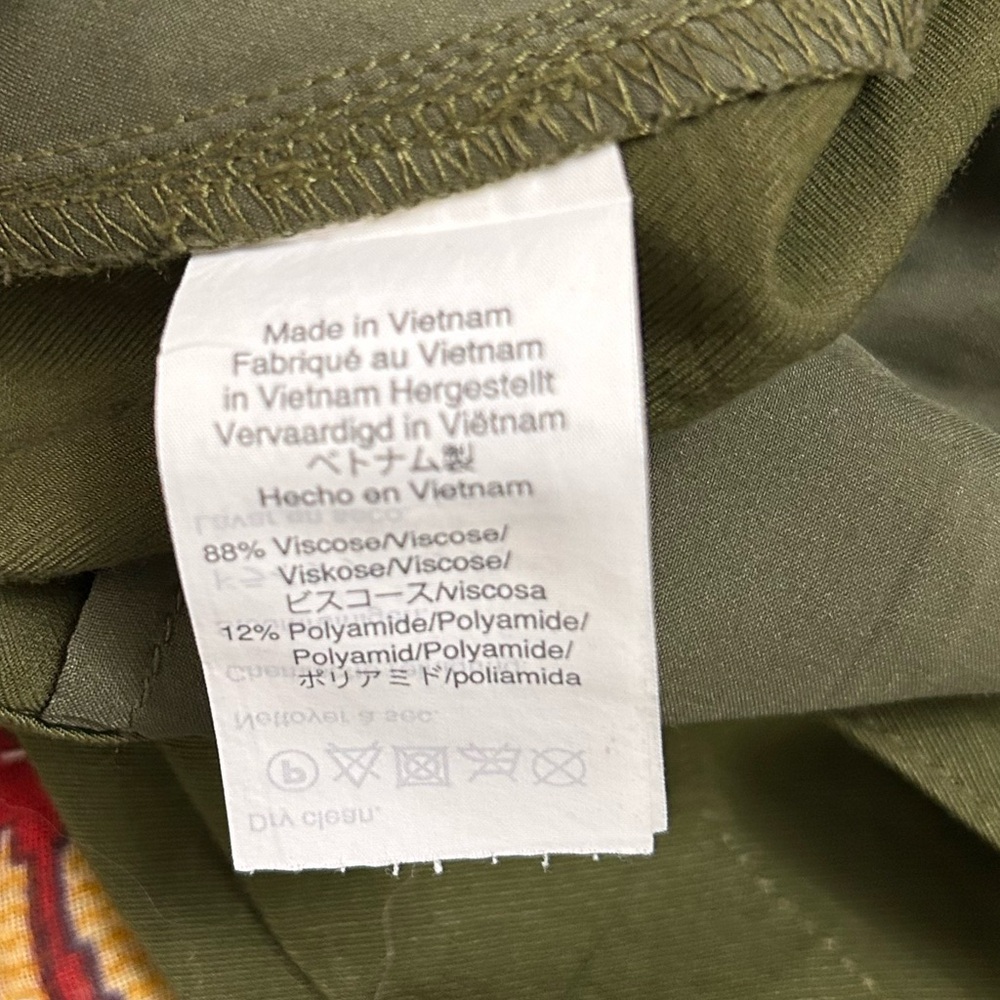 Madewell Olive Green Wide-Leg Womens Pants size 6 - Picture 9 of 10